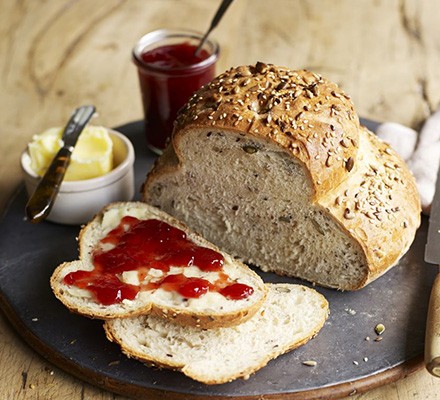 Seed & grain cottage loaf recipe 