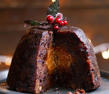 Mandarin-in-the-middle Christmas pud recipe