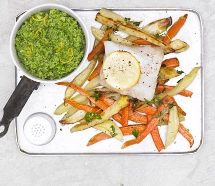 Lemon-scented fish & chips recipe