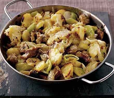 Sausage & leek hash recipe
