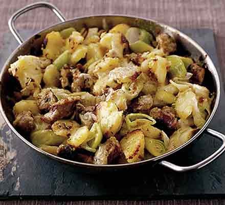 Sausage & leek hash recipe 