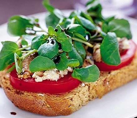 Sardines & watercress on toast recipe