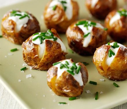 Mini jacket potatoes recipe