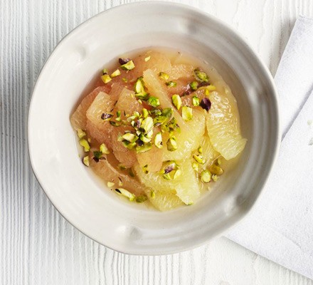 Grapefruit, agave & pistachio salad recipe 
