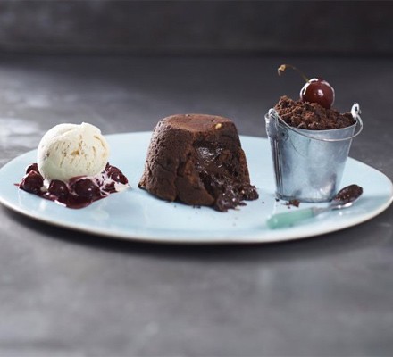 Chocolate & peanut butter fondants recipe 