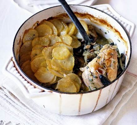 Rabbit & mushroom hotpot recipe 