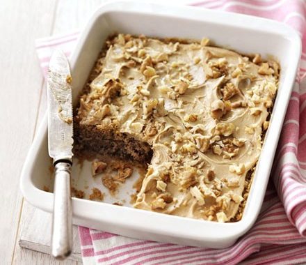 Microwave coffee & walnut cake recipe