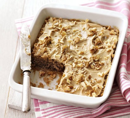 Microwave coffee & walnut cake recipe 