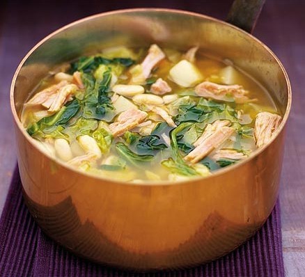 Spring greens & gammon soup recipe 