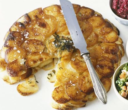 Crisp potato cake recipe