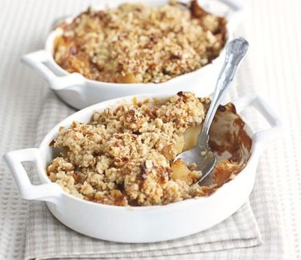 Caramel apple crumble recipe
