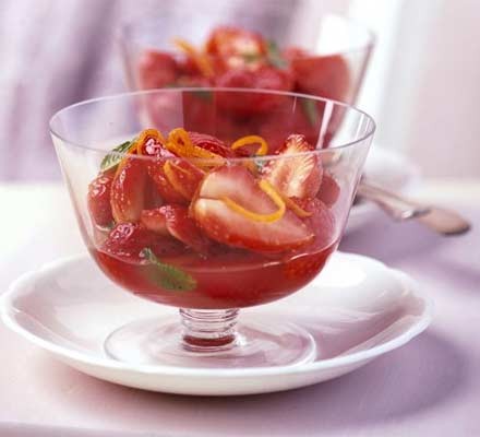 Zesty strawberries with Cointreau recipe 