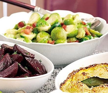 Buttered sprouts with pancetta recipe