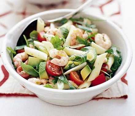 Prawn & avocado pasta salad recipe