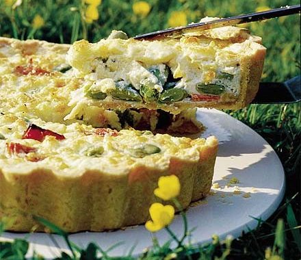 Broad bean & Lancashire cheese tart recipe