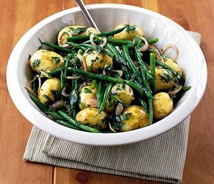 Minted potato & green bean salad recipe