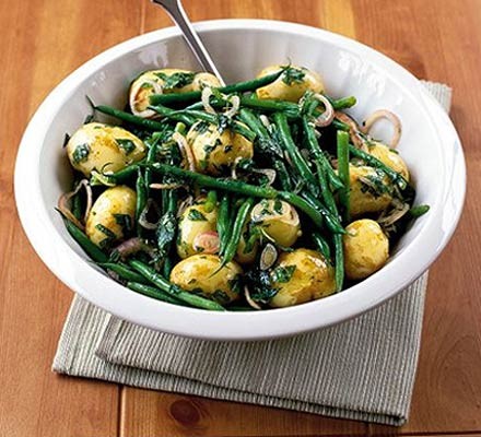 Minted potato & green bean salad recipe 