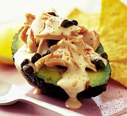 Tuna avocado with caesar dressing recipe 