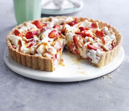 Strawberry hazelnut tart recipe