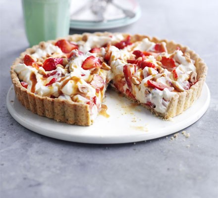 Strawberry hazelnut tart recipe 