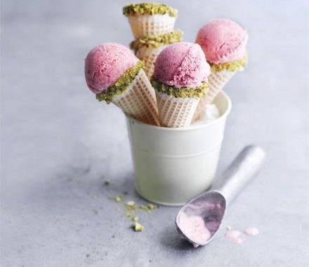 Strawberry crème fraîche ice cream recipe