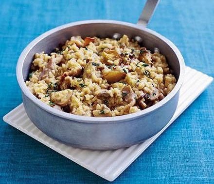Oven-baked porcini & thyme risotto recipe