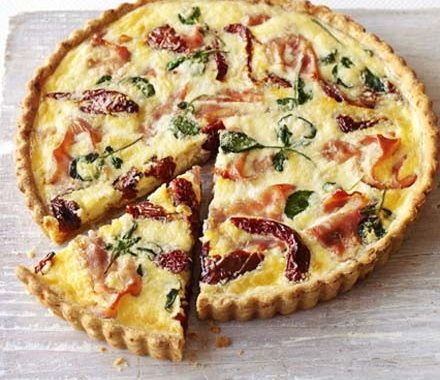 Ham, tomato & watercress tart recipe