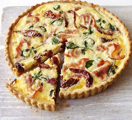 Ham, tomato & watercress tart recipe 