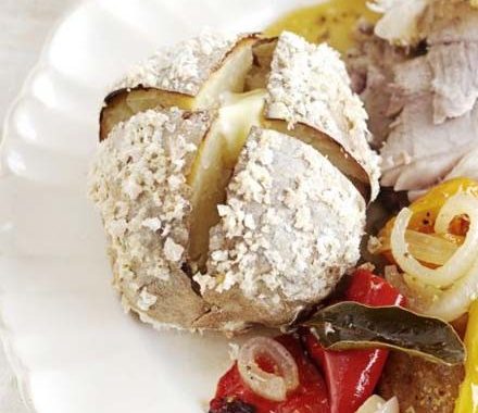 Salt-baked potatoes recipe