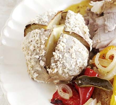 Salt-baked potatoes recipe 