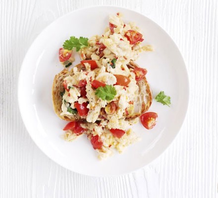 Spiced scrambled eggs recipe 