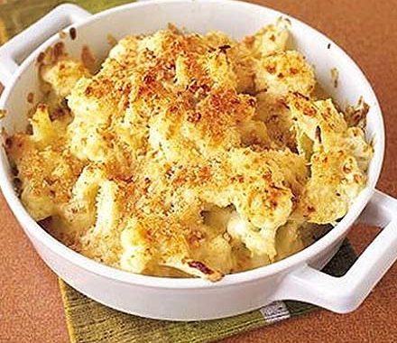 Crunchy cauliflower cheese recipe