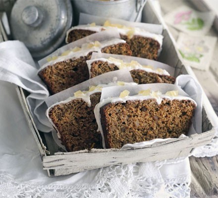 Zesty carrot & ginger loaf recipe 