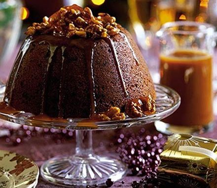Blitz-&-bake sticky toffee Christmas pud recipe