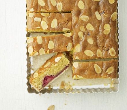 Raspberry bakewell slice recipe