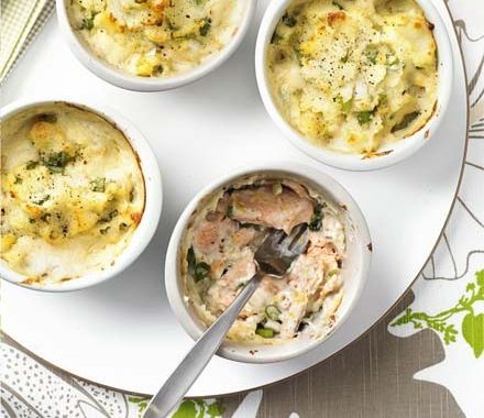Smoked trout fish pies recipe
