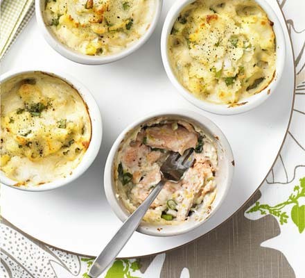Smoked trout fish pies recipe 