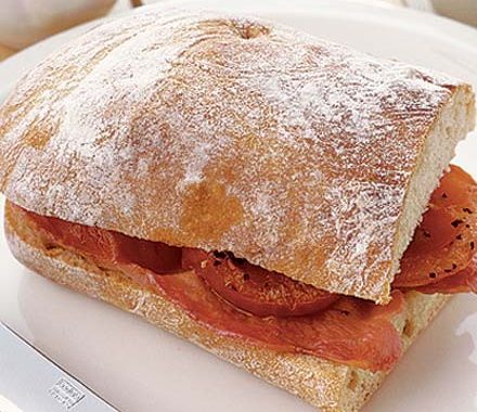 Bacon & tomato ciabatta recipe