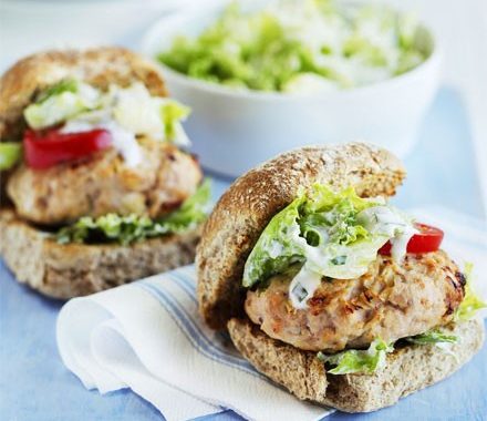 Caesar turkey burgers recipe