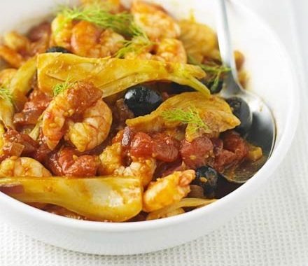 Quick prawn, fennel & tomato ragout recipe