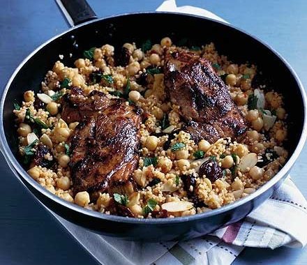 One-pan lamb & couscous recipe