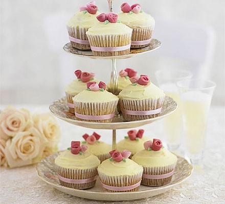 Romantic rose cupcakes recipe 