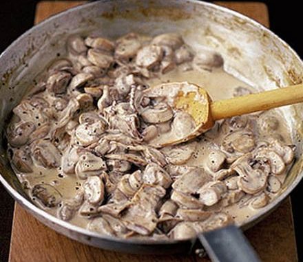 Creamy mushrooms recipe