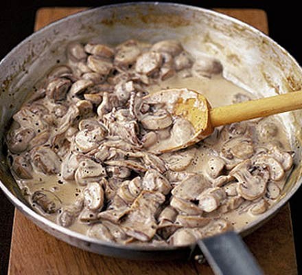 Creamy mushrooms recipe 