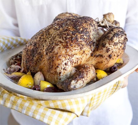 Chicken with lemons, sumac & spiced yogurt recipe 