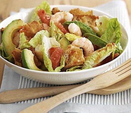 Prawn, grapefruit & avocado salad recipe