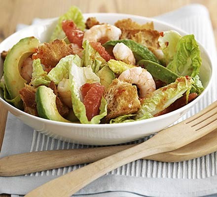 Prawn, grapefruit & avocado salad recipe 
