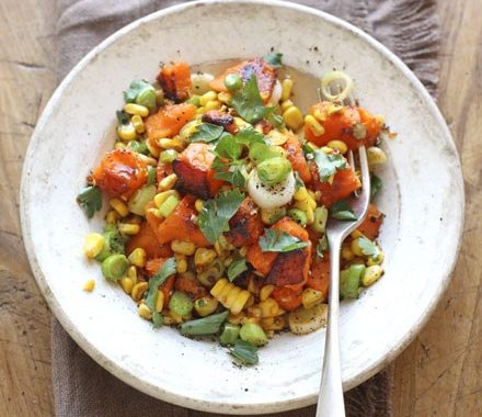 Buttered sweetcorn & squash recipe