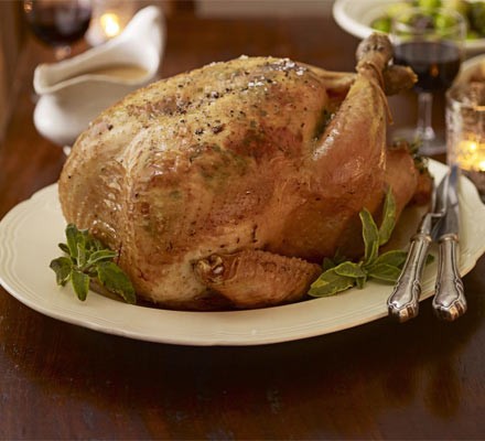 Orange & tarragon roast turkey recipe 
