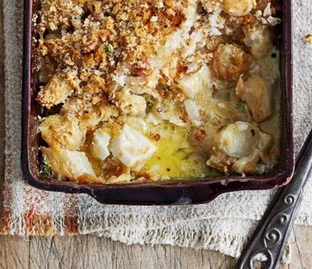 Smoked haddock & Jerusalem artichoke gratin recipe